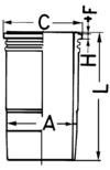 WILMINK GROUP Гильза цилиндра WG1021658